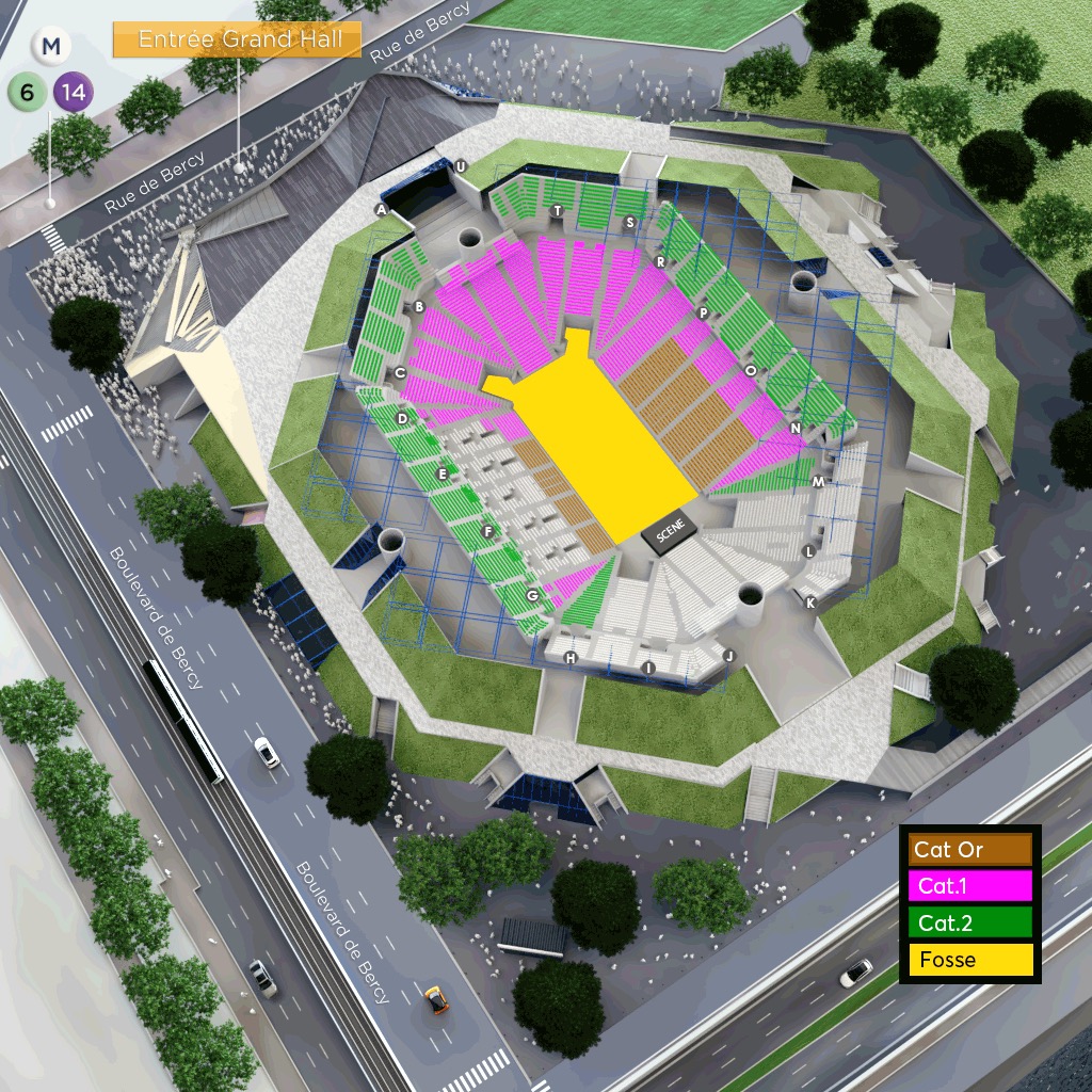 Plan de l’arena
